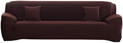 PengXiang Stretch Slipcovers, Chair Loveseat Sofa Covers, Furniture Protector with Elastic Bottom, Anti-Slip Foams, 1 Piece Couch Shield, Polyester Spandex Fabric