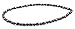 PURPLE WHALE Hematite Ankle Bracelets for Women, Men | Stone Beaded Bracelets Anklet for Meditation | 2 Pcs (Black)