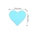 WXJ13 200 Pieces 2.75 Inch Heart Shape Paper Cutouts Valentine Heart Confetti Thin Blank Paper Tags for Valentine's Day Party Wedding Decorations (Multicolored)