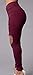 Pxmoda Womens High Waist Skinny Ripped Jeans Stretch Distressed Denim Pants (S, Wine Red)
