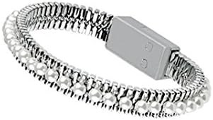 Pearl Bracelet Charging Cable, High Speed Cable Charging/Sync Data Durable for iPhone 5 / 5s / 5c / 6 / 6 Plus, iPod 7, iPad Mini / mini 2/ mini 3, iPad 4 / iPad Air / iPad Air 2