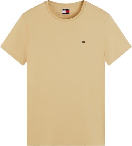 TJM Original - T-shirt ajustada de manga curta masculina, bege (areia bege), M