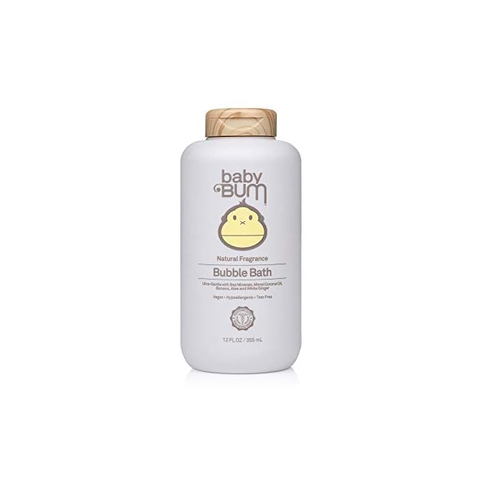 Baby Bum Bubble Bath | Tear Free Foaming Bubble Bath for Sensitive Skin with White Ginger| Natural Fragrance | Gluten…