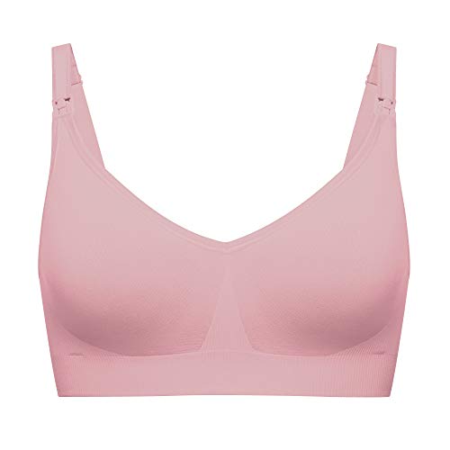 BRAVADO! DESIGNS Women's Body Silk Seamless Nursing Bra and Maternity Bra, Dusted Peony, XX-Large