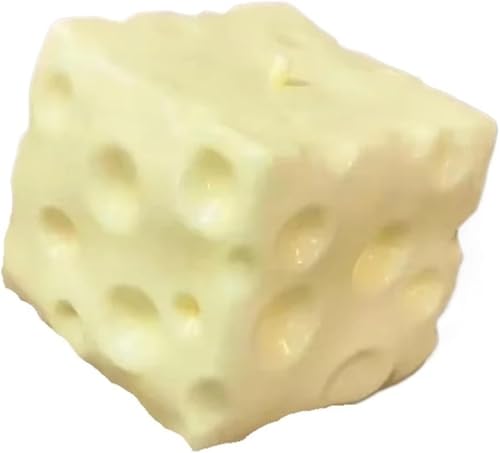 SLEEPHEAD® Cheese Squishy Stress Ball 7cm ，Cute Cheese Block Fidget Toy for Anxiety Relief Soft Silicone ，Squeeze Cheese Squishy Toy for Adults Teens Desk Decor & Party Favor