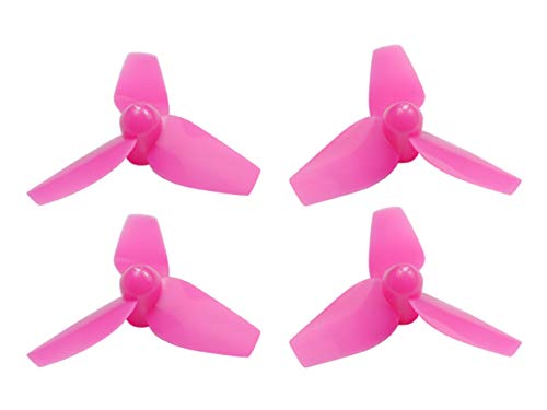 Plastic 3-Blade Propeller 40mm/1.5mm Shaft CW/CCW Set (Pink)