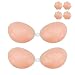 Feotvo Sticky Adhesive Bra 4 Pack, Backless Strapless Bra Silicone Sticky Push up Invisible Bra with Nipple Covers