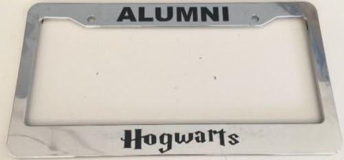 Alumni Hogwarts Harry Potter Style - Automotive Chrome Automotive License Plate Frame - Hogwart