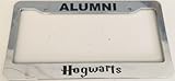Alumni Hogwarts Harry Potter Style - Automotive Chrome Automotive License Plate Frame - Hogwart
