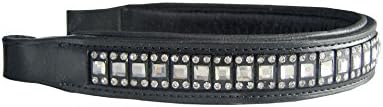 Paris Tack Ultimate Bling Browband - Opulent Series Black Cob