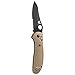 Benchmade - Griptilian 550HG Knife, Sheepsfoot Blade, Serrated Edge, Coated Finish, Sand Handle