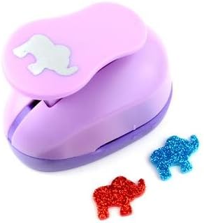 Fascola 5/8'' Paper Craft Punch,card Scrapbooking Engraving Kid Cut DIY Handmade Hole Puncher (Elephant)