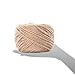 LOOMY 4mm 300 Feet Natural Jute Twine Arts and Crafts Jute Rope Industrial Packing Twine for DIY Crafts, Gardening Applications,Nursery Construction, Rustic Brown