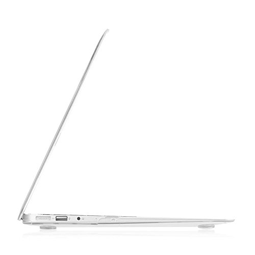 Fintie MacBook Air 13 Inch Case - Ultra Slim Snap On Hard Shell Protective Cover for MacBook Air 13.3" (A1466 / A1369), Crystal Clear
