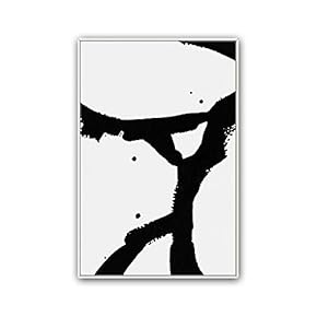 Framed Canvas Wall Art Abstract Color Block Canvas Prints Home Artwork Decoration for Living Room,Bedroom - 16x24 inches