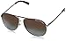 A|X ARMANI EXCHANGE Ax2002 Aviator Sunglasses, Light Gold/Dark Brown/Dark Brown Gradient, 61 mm