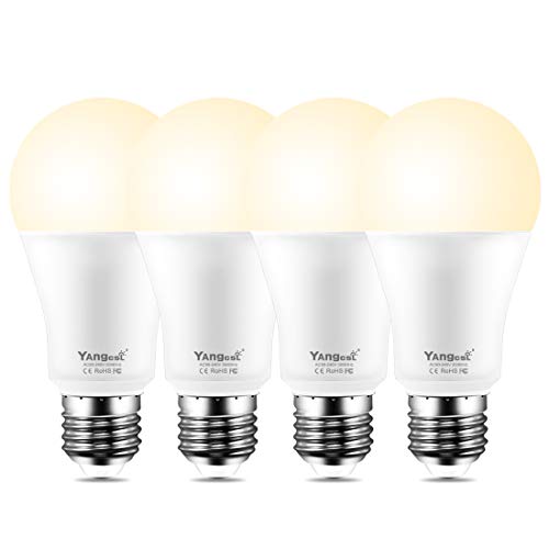 Smart Light Bulb, Yangcsl 85W Equivalent Wifi LED Bulb Dimmable, Compatible with Alexa and Google Home Assistant, No Hub Required, Warm White – 2700K, A19 E26 4-Pack