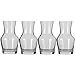 Lily's Home Individual Glass Wine Decanters, Miniature Personal Size Carafes Ideal for Dinner Parties and Wine Tastings, Makes Wonderful Gift (8.4 oz. Each, Set of 4)