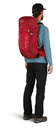 Osprey Talon 33L Men's Hiking Backpack with Hipbelt, Cosmic Red, L/XL