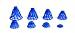 BirTee Pro Winter / Mat Golf Tees - 8 Pack (Blue)