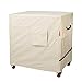 Porch Shield Waterproof Rolling 80-100 Qt Cooler Cart Cover Fits Most Patio Ice Chest Party Cooler (Light Tan, 40