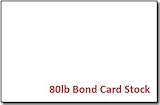 White 80lb. Card Stock 5 1/2