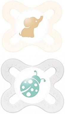 MAM Start Soother Unisex, 0-2 Months 2 per Pack