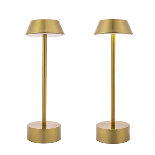 CORDLESS TABLE LAMP SET OF 2 LED RECHARGEABLE...