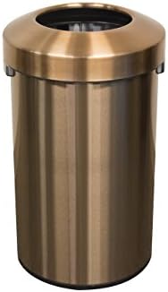 Witt Industries BR24SS 2-piece Open Top Decorative Receptacle, Copper