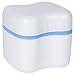Denture or Retainer Bath with Basket - European Style - Standard - Sky Blue