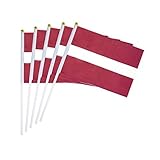25 Pack Hand Held Small Mini Flag Latvia Latvian
