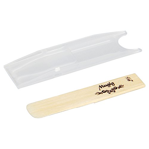 Mugig B Flat Clarinet Reeds with Individual Plastic Case (10 Pack)