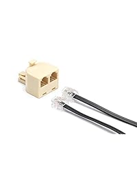 Filtro DSL de 2 cables, 1 línea, para eliminar el ruido y otros problemas de líneas de teléfono relacionadas con DSL.), CMP-PHN_SPLTR-2W-IVY-3P