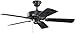 Kichler 414SBK Basics Patio 42IN Damp Rated Ceiling Fan, Satin Black Finish with Satin Black ABS Blades