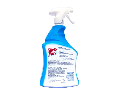 GLASS PLUS GLASS CLEANER, 32 FL OZ BOTTLE, MULTI-SURFACE GLASS CLEANER