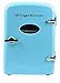 Frigidaire Retro Mini Compact Beverage Refrigerator, Great for keeping office lunch cool! (Blue, 6 Can) (Renewed)