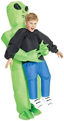 Funny Aliens Inflatable Costume Halloween Christmas Cosplay Costume Carnival Party Performance Clothes For Children Without Battery