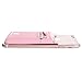 Monca Phone Wallet Stick on, Phone Card Holder for Back of Phone Stick On Sticky Adhesive Attachment iPhone Wallet & iPhone Credit Card Holder (Rose Gold)