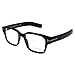 Tom Ford FT 5527 001 Black Plastic Square Eyeglasses 50mm