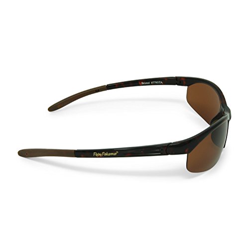 Fliegen Fisherman Fathom Polarisationsbrillen (glänzend Tortoise Rahmen, Amber Gläser) – Bild 5