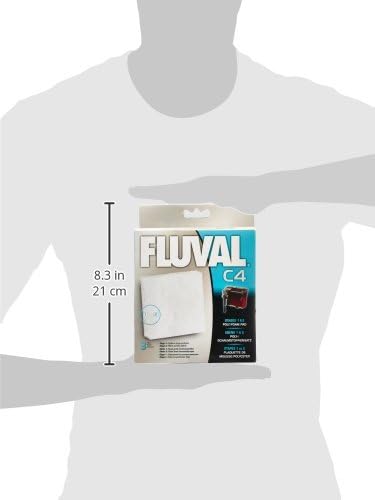 Fluval C clip-on filter foam, Poly cartridge 3-pack, Weiss/opulenter Garten, C4, 3er-Pack - Image 4