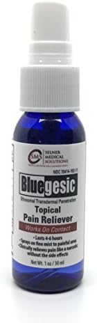 Bluegesic Topical Pain relieving spray - for Back Pain, Arthritis, Carpal tunnel, Tendonitis, Joint and muscle Pain Relief (30m)