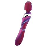 Lealso Wand Massager Waterproof Rechargeable Cordless Clit Stimulator G-Spot Dildo Vibrator Adult Sex Toys Clitoris 8 Stimulation Modes with 2 Strong Motors