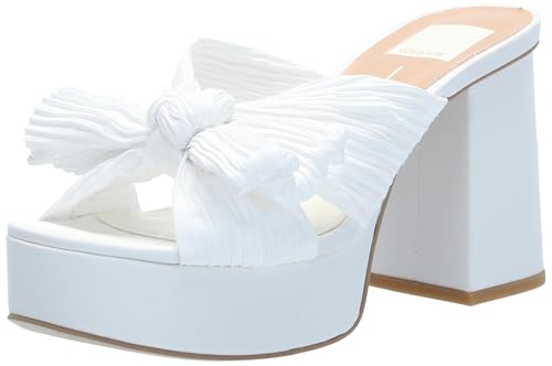 Dolce Vita Women’s Blare Sandal, White, 7.5