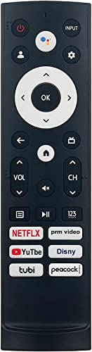 Ersatz Fernbedienung für Hisense Smart Google TV Modell 43A6H 50A6H 55A6H 65A6H 75A6H 50U6H 55U6H 65U6H 75U6H 65U8H 75U8H