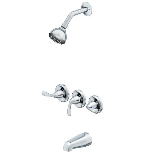 Project Source Polished Chrome 3 Handle Bathtub And Amazon In