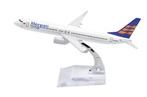 TANG DYNASTY(TM) 1:400 16cm Boeing B737 Merpati Airlines Metal Airplane Model Plane Toy Plane Model