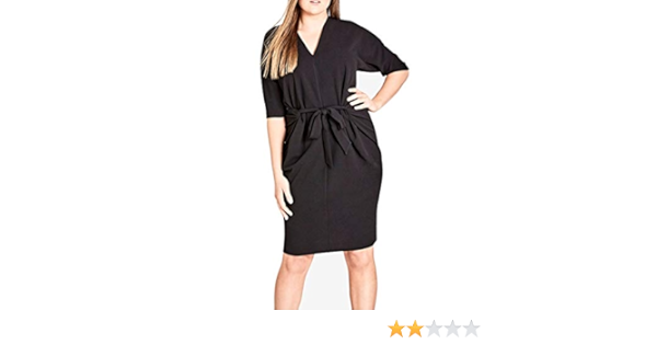 city chic tie front dress