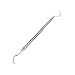 Professional Dental Tarter Scraper 100% Stainless Steel Double-Sided Hook & Angled Pick Wax & Clay Sculpting Tool (FDA Approved)