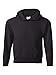 Hanes 7.8 oz Youth COMFORTBLEND EcoSmart Fleece Pullover Hood, Black, M